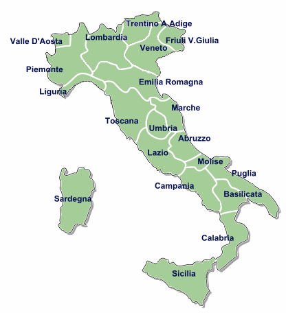Clicca sulla regione per trovare le squadre vicine a te presenti in internet!!!!