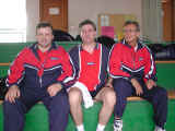 Foto di gruppo per i rappresentanti del TT Steel Lumezzane (570219 byte)